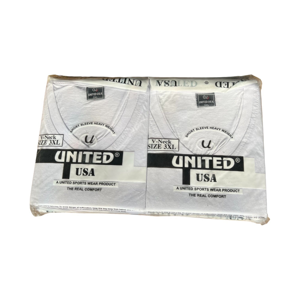 United T shirt V Neck 6-Pack Reval Distributor