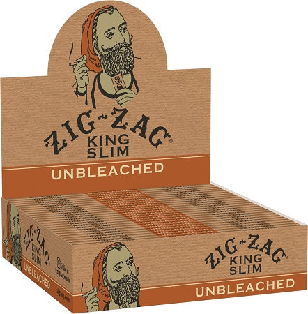 Zig Zag 24ct Reval Distributor Zig Zag Unbleached King Slim