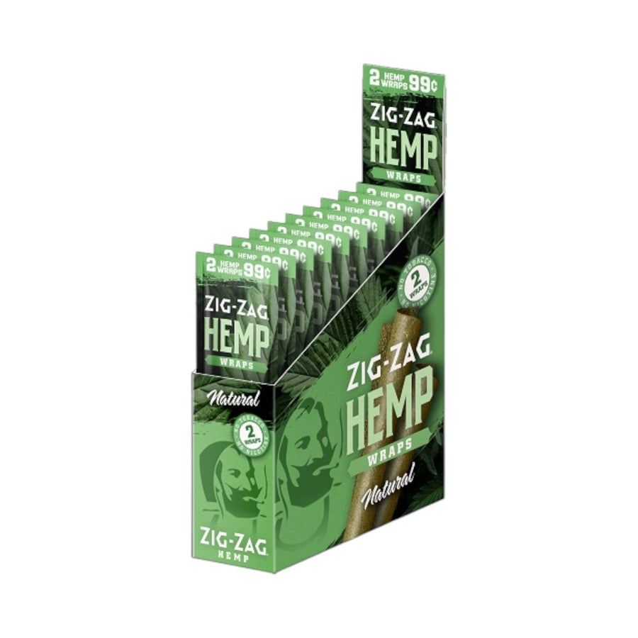 Zig Zag Hemp Wrap 25-Pack Reval Distributor Natural