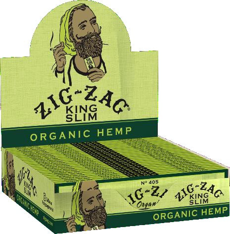 Zig Zag Organic Hemp King Slim 24ct Reval Distributor