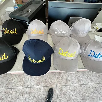 Detroit Curved Caps 12-Pack