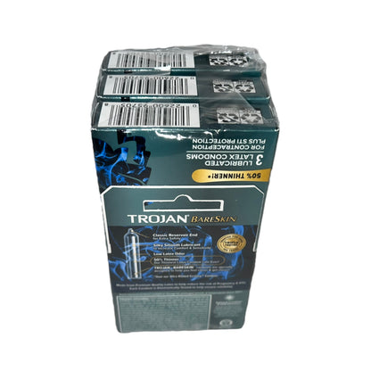 Trojan Bareskin Condoms 6 Packs of 3